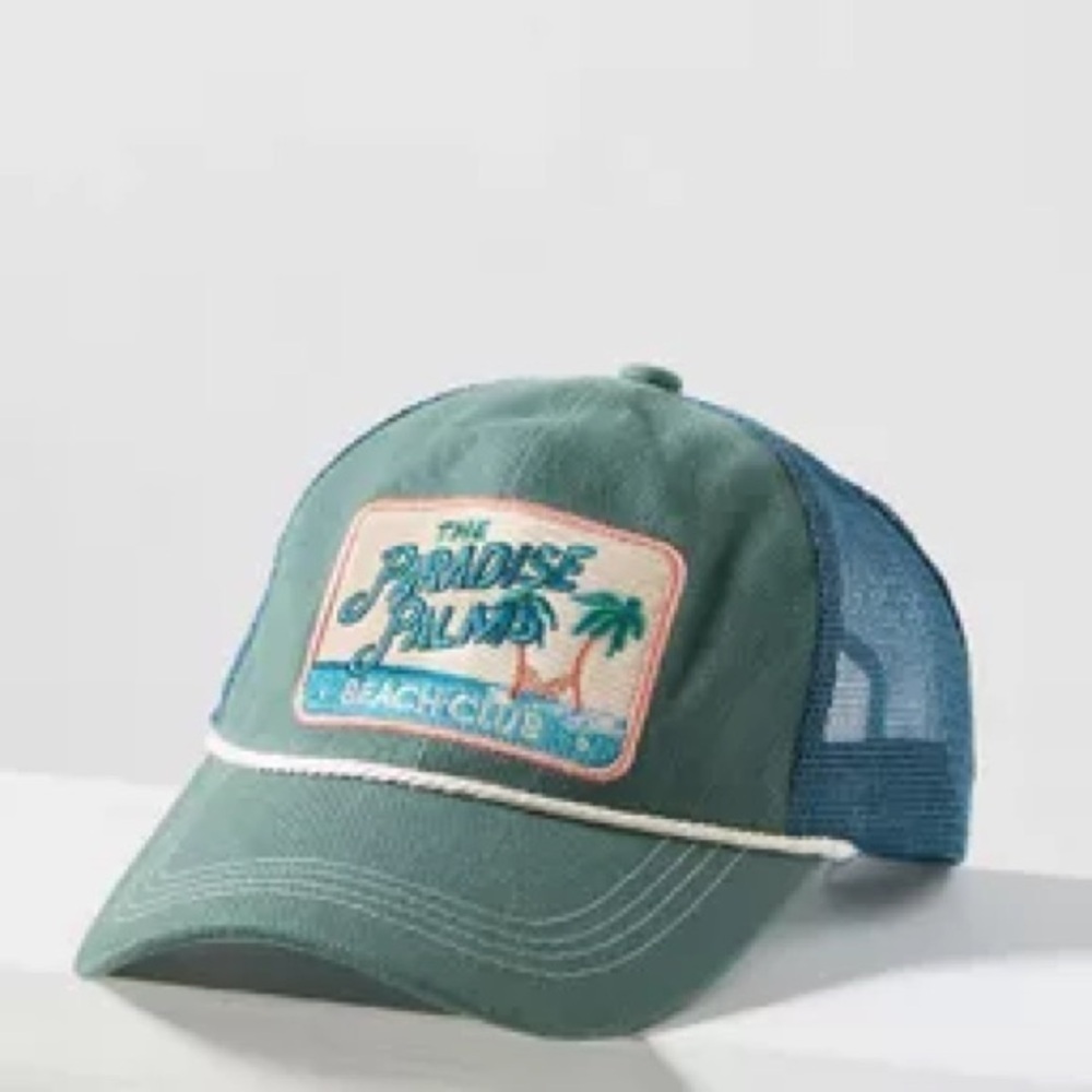 Anthropologie The Paradise Palms Beach Club Hat